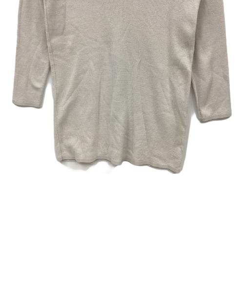 BEARDSLEY（ビアズリー）BEARDSLEY (ビアズリー) 薄手ニット ライトグレー サイズ:FREEの古着・服飾アイテム