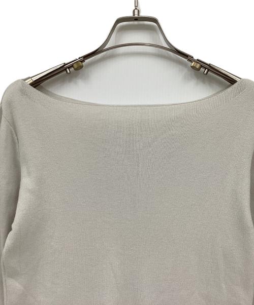 BEARDSLEY（ビアズリー）BEARDSLEY (ビアズリー) 薄手ニット ライトグレー サイズ:FREEの古着・服飾アイテム