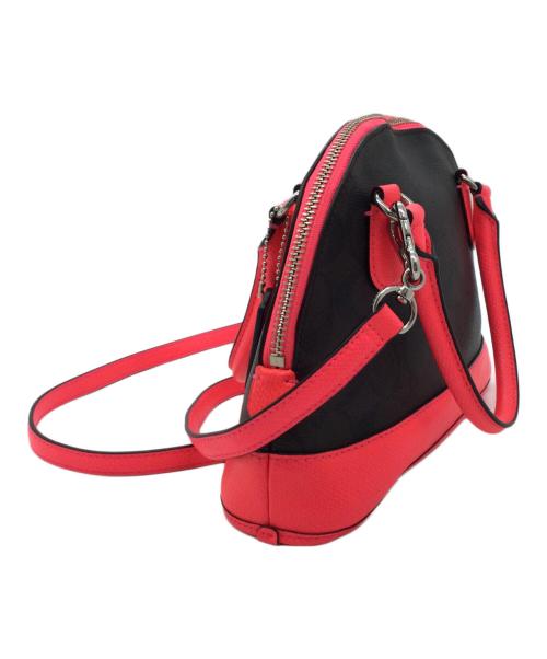 COACH（コーチ）COACH (コーチ) 2WAYバッグ ブラウン×レッドの古着・服飾アイテム