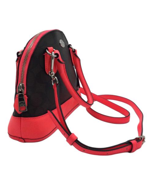 COACH（コーチ）COACH (コーチ) 2WAYバッグ ブラウン×レッドの古着・服飾アイテム