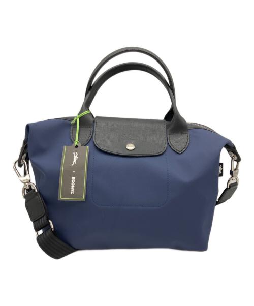 LONGCHAMP（ロンシャン）LONGCHAMP (ロンシャン) EOONYL 2WAYバッグ/ショルダーバッグ/ハンドバッグ ネイビーの古着・服飾アイテム
