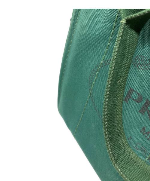 PRADA（プラダ）PRADA (プラダ) 2WAYキャンバスバッグ/ショルダーバッグ/カナパトート グリーンの古着・服飾アイテム