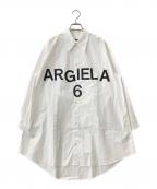 MM6 Maison Margielaエムエムシックスメゾンマルジェラ）の古着「長袖シャツ」｜ホワイト