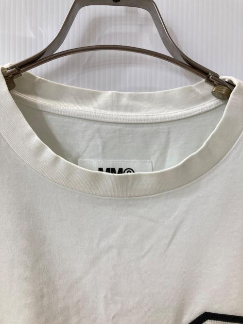 MM6 Maison Margiela（エムエムシックスメゾンマルジェラ）MM6 Maison Margiela (エムエムシックスメゾンマルジェラ) ワッペンクルーネックTシャツ ホワイト サイズ:Sの古着・服飾アイテム