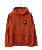 stussyステューシー）の古着「8 Ball Pull Over Hoody Parker / 8ボールプルオーバーパーカー」｜オレンジ