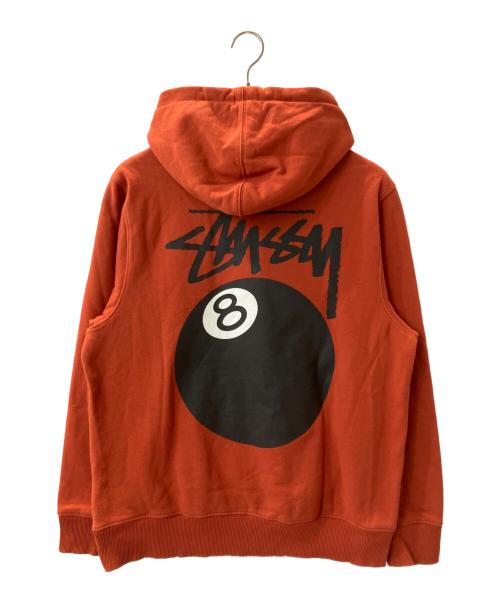 stussy（ステューシー）stussy (ステューシー) 8 Ball Pull Over Hoody Parker / 8ボールプルオーバーパーカー オレンジ サイズ:Mの古着・服飾アイテム