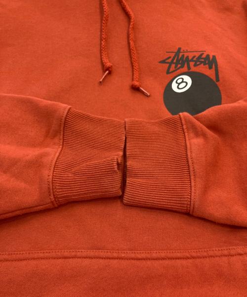 stussy（ステューシー）stussy (ステューシー) 8 Ball Pull Over Hoody Parker / 8ボールプルオーバーパーカー オレンジ サイズ:Mの古着・服飾アイテム