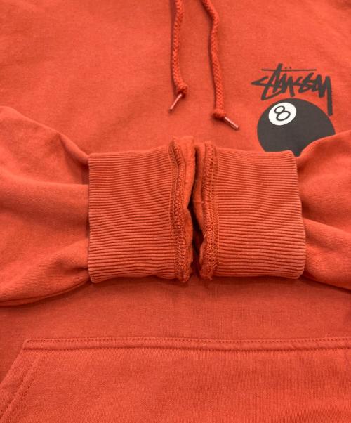 stussy（ステューシー）stussy (ステューシー) 8 Ball Pull Over Hoody Parker / 8ボールプルオーバーパーカー オレンジ サイズ:Mの古着・服飾アイテム