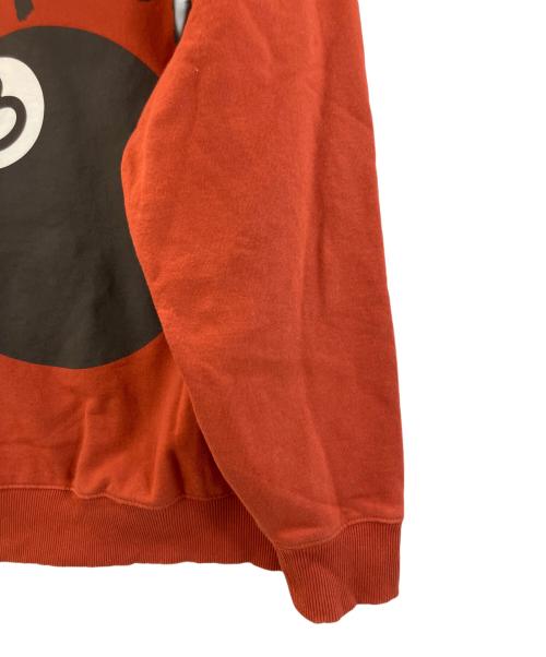 stussy（ステューシー）stussy (ステューシー) 8 Ball Pull Over Hoody Parker / 8ボールプルオーバーパーカー オレンジ サイズ:Mの古着・服飾アイテム