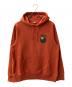 stussy（ステューシー）の古着「8 Ball Pull Over Hoody Parker / 8ボールプルオーバーパーカー」｜オレンジ