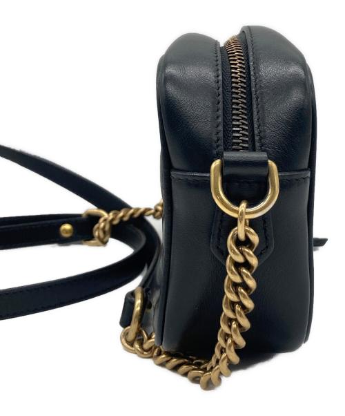 GUCCI（グッチ）GUCCI (グッチ) ショルダーバッグ　GGマーモント ブラックの古着・服飾アイテム