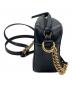 中古・古着 GUCCI (グッチ) ショルダーバッグ　GGマーモント ブラック：87000円