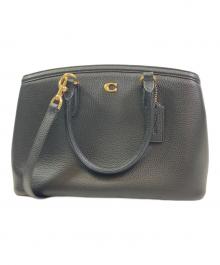 COACH（コーチ）の古着「2WAYバッグ/ハンドバッグ/ショルダーバッグ/レガシー キャリーオール 28」｜ブラック