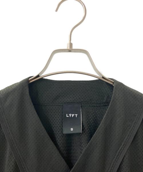 Lyft（リフト）Lyft (リフト) ベースボールシャツ ブラック サイズ:Sの古着・服飾アイテム