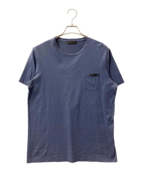 PRADA（プラダ）PRADA (プラダ) 半袖カットソー ブルー サイズ:Ｍの古着・服飾アイテム