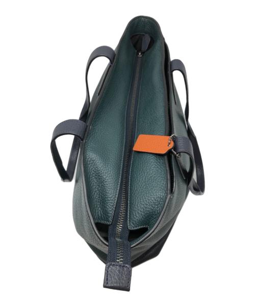 COACH（コーチ）COACH (コーチ) ハミルトン グリーン×ネイビーの古着・服飾アイテム