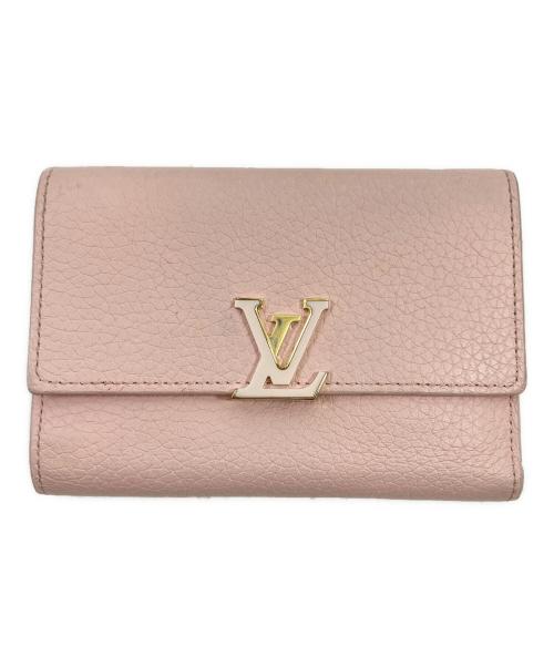 LOUIS VUITTON（ルイ ヴィトン）LOUIS VUITTON (ルイ ヴィトン) 財布/2つ折り財布/ポリフォイユカプシーヌコンパクト ピンクの古着・服飾アイテム
