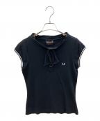 FRED PERRY×AMY WINEHOUSEフレッドペリー×アイミー・ワインハウス）の古着「半袖カットソー」｜ブラック