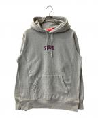 SUPREMEシュプリーム）の古着「17SS Glitter Arc Hooded Sweatshirt / プルオーバーパーカー」｜グレー