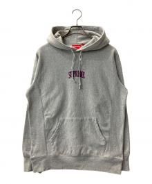 SUPREME（シュプリーム）の古着「17SS Glitter Arc Hooded Sweatshirt / プルオーバーパーカー」｜グレー