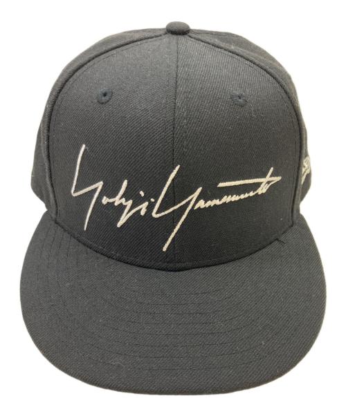 YOHJI YAMAMOTO（ヨウジヤマモト）YOHJI YAMAMOTO (ヨウジヤマモト) New Era (ニューエラ) キャップ ブラック サイズ:7 1/4　57.7cmの古着・服飾アイテム