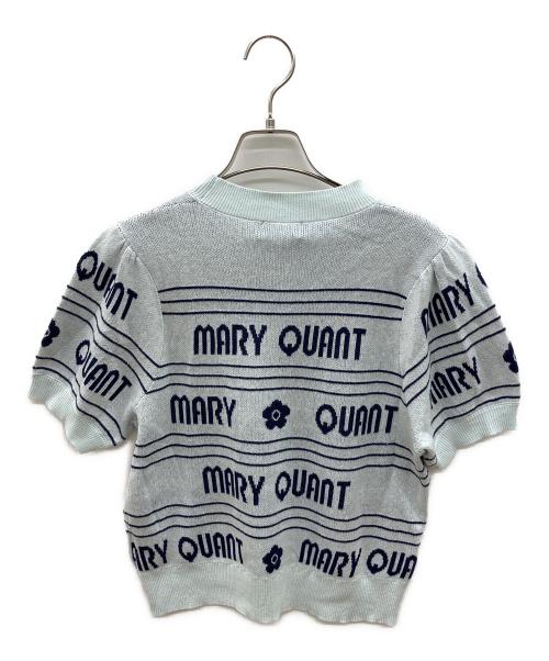 MARY QUANT（マリークヮント）MARY QUANT (マリークヮント) 薄手ニット スカイブルー サイズ:Ｍ 未使用品の古着・服飾アイテム