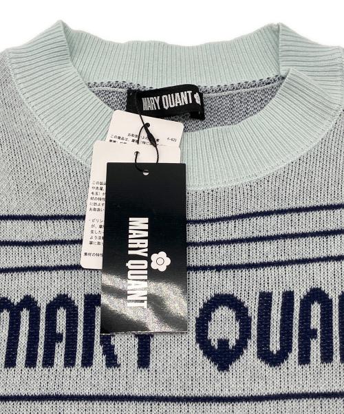 MARY QUANT（マリークヮント）MARY QUANT (マリークヮント) 薄手ニット スカイブルー サイズ:Ｍ 未使用品の古着・服飾アイテム