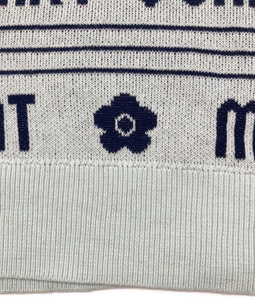 MARY QUANT（マリークヮント）MARY QUANT (マリークヮント) 薄手ニット スカイブルー サイズ:Ｍ 未使用品の古着・服飾アイテム