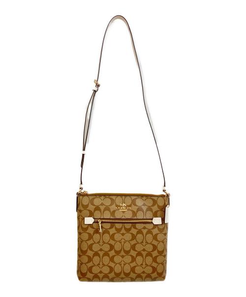 COACH（コーチ）COACH (コーチ) ショルダーバッグ/シグネチャー ブラウンの古着・服飾アイテム