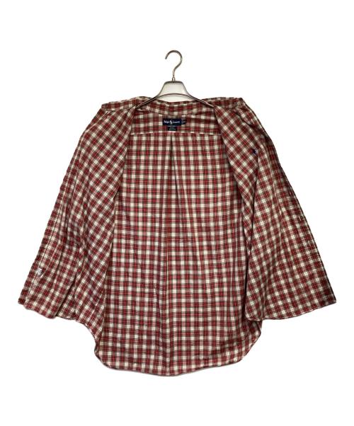 RALPH LAUREN（ラルフローレン）RALPH LAUREN (ラルフローレン) BLAKE BD半袖シャツ レッド サイズ:XXLの古着・服飾アイテム