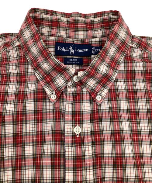 RALPH LAUREN（ラルフローレン）RALPH LAUREN (ラルフローレン) BLAKE BD半袖シャツ レッド サイズ:XXLの古着・服飾アイテム