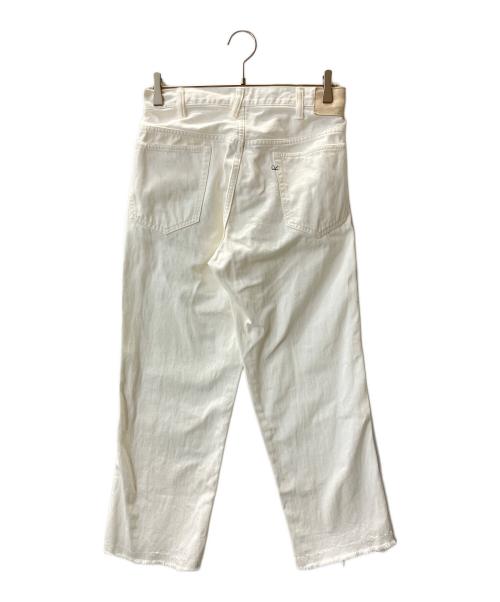 45R（フォーティファイブ・アール）45R (フォーティファイブ・アール) デニムパンツ ホワイト サイズ:Ｗ28の古着・服飾アイテム