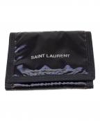 Saint Laurent Parisサンローランパリ）の古着「3つ折り財布　ヌックス」｜ブラック