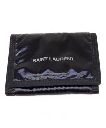 Saint Laurent Paris（サンローランパリ）の古着「3つ折り財布　ヌックス」｜ブラック