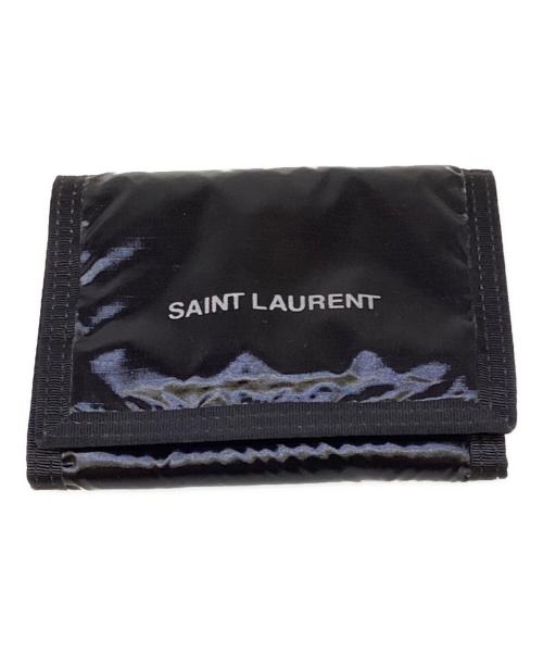 Saint Laurent Paris（サンローランパリ）Saint Laurent Paris (サンローランパリ) 3つ折り財布　ヌックス ブラックの古着・服飾アイテム