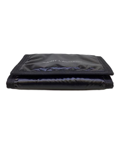 Saint Laurent Paris（サンローランパリ）Saint Laurent Paris (サンローランパリ) 3つ折り財布　ヌックス ブラックの古着・服飾アイテム