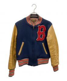 STYLE EYES（スタイルアイズ）の古着「スタジャン」｜ネイビー×ブラウン