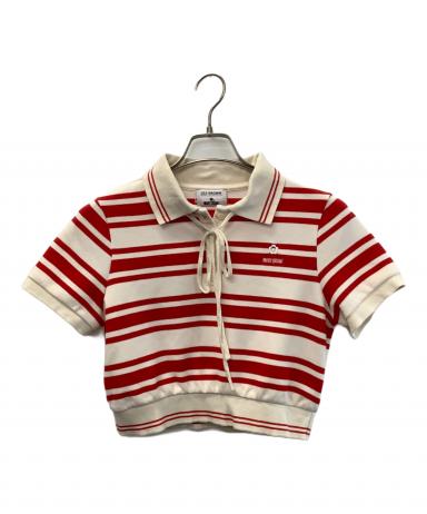 【姫路東店】 中古 Lily Brown | リリーブラウン ポロシャツ シアーポロニットトップス LWNT254013 ×MARY QUANT レッド サイズ：1 【110】 姫路東店】 中古 Lily Brown | リリーブラウン ポロシャツ シアーポロ