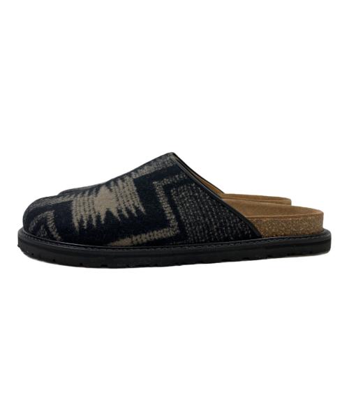 HENDER SCHEME（エンダースキーマ）HENDER SCHEME (エンダースキーマ) PENDLETON (ペンドルトン) レザーサンダル ブラック サイズ:4の古着・服飾アイテム