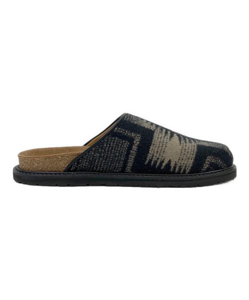 HENDER SCHEME（エンダースキーマ）HENDER SCHEME (エンダースキーマ) PENDLETON (ペンドルトン) レザーサンダル ブラック サイズ:4の古着・服飾アイテム