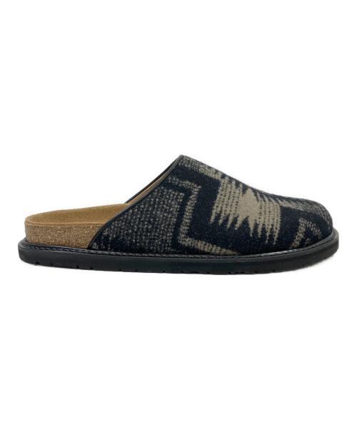 HENDER SCHEME（エンダースキーマ）HENDER SCHEME (エンダースキーマ) PENDLETON (ペンドルトン) レザーサンダル ブラック サイズ:4の古着・服飾アイテム