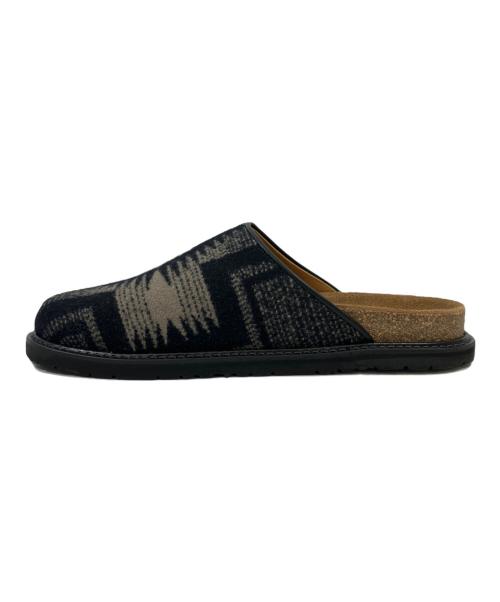 HENDER SCHEME（エンダースキーマ）HENDER SCHEME (エンダースキーマ) PENDLETON (ペンドルトン) レザーサンダル ブラック サイズ:4の古着・服飾アイテム