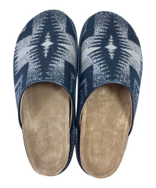 HENDER SCHEME（エンダースキーマ）HENDER SCHEME (エンダースキーマ) PENDLETON (ペンドルトン) レザーサンダル ブラック サイズ:4の古着・服飾アイテム