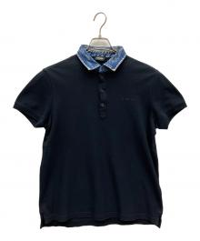 DIESEL（ディーゼル）の古着「ポロシャツ」｜ブラック×ブルー