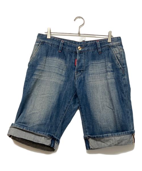 DSQUARED2（ディースクエアード）DSQUARED2 (ディースクエアード) デニムハーフパンツ インディゴ サイズ:48の古着・服飾アイテム