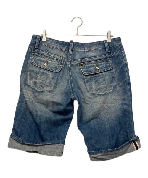 DSQUARED2（ディースクエアード）DSQUARED2 (ディースクエアード) デニムハーフパンツ インディゴ サイズ:48の古着・服飾アイテム