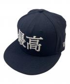 New Era×SUPREMEニューエラ×シュプリーム）の古着「キャップ」｜ネイビー
