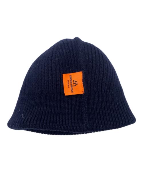 ANDERSEN-ANDERSEN（アンデルセン アンデルセン）ANDERSEN-ANDERSEN (アンデルセン アンデルセン) ニット帽 ネイビー サイズ:表記無しの古着・服飾アイテム