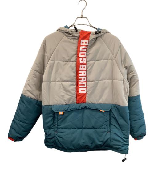 BUDS（バッズ）BUDS (バッズ) 中綿ジャケット グレー×グリーン サイズ:Lの古着・服飾アイテム