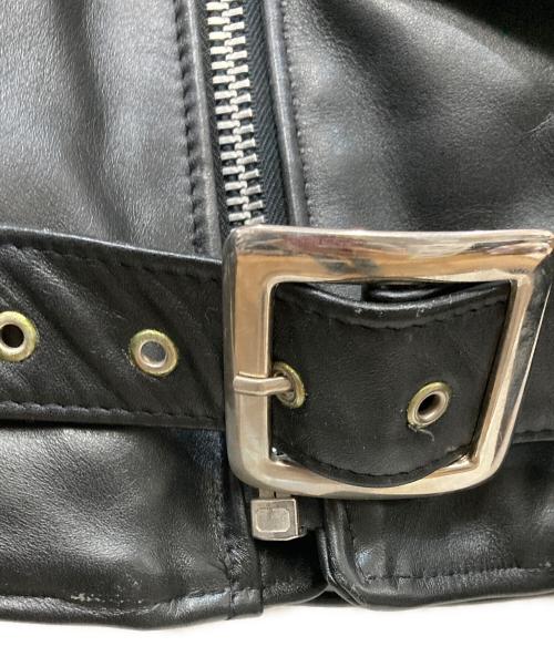 PERFECTO by Schott（パーフェクト バイ ショット）PERFECTO by Schott (パーフェクト バイ ショット) ダブルライダースジャケット ブラック サイズ:32の古着・服飾アイテム